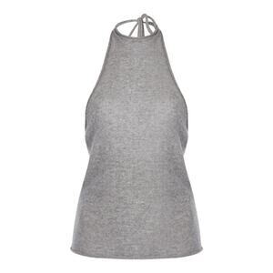 Christopher Esber Grey Knitted Cashmere Tank Top Size S